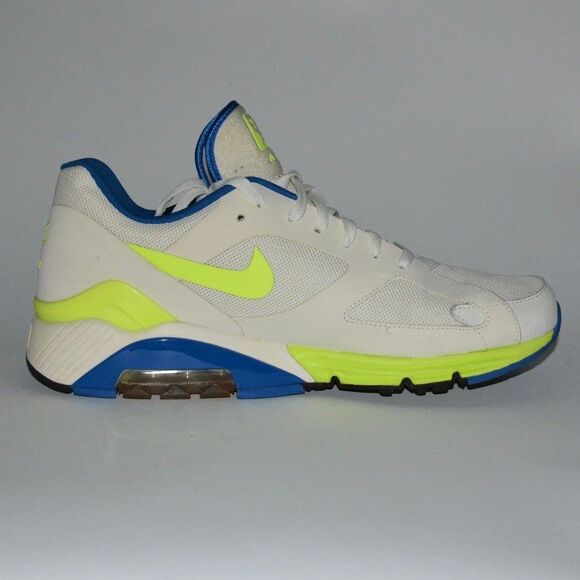 Nike Air Max Terra 180 – Summit White - Hot Lime - Blue  Nike Air Max Terra 180 QS White Hot Lime Sapphire Size 13 USED 626500 134